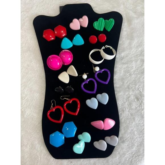 Lot of gorgeous vibrant colorful earrings - Picture 1 of 8